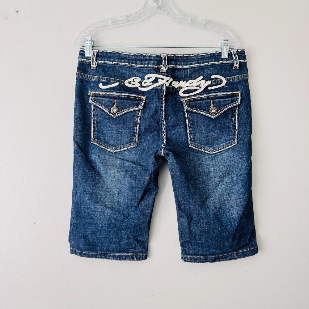 Ed Hardy Bermuda Jean Shorts Women’s Size 31